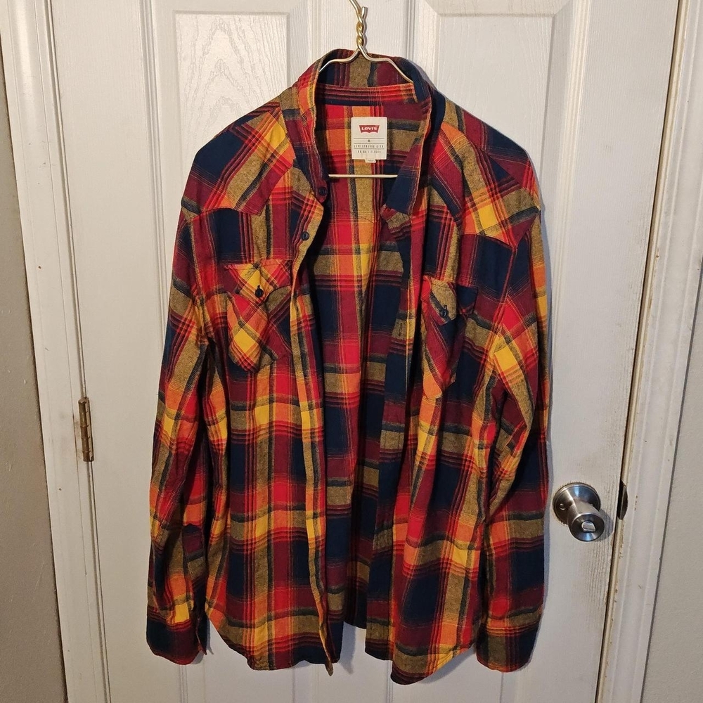 Levi's Multicolor Plaid Pattern Shirt - image 2